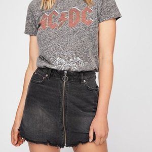 Free People Mini Zip Up Skirt